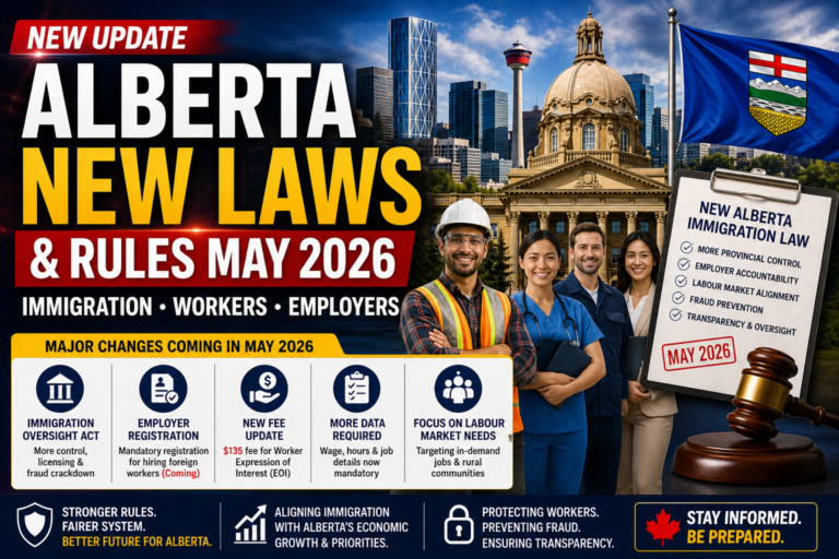 Alberta New Laws And Rules May 2026: Immigration, Workers, and ...