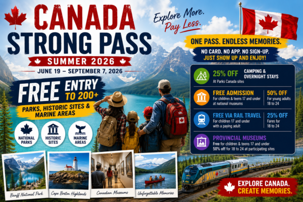 Canada Strong Pass 2026 Returns This Summer : Free National Park Entry